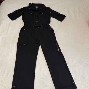 Cache Black Utility Jumpsuit